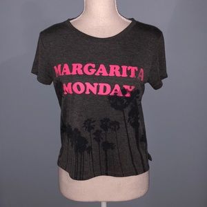 American Eagle Margarita Monday crop top tee shirt